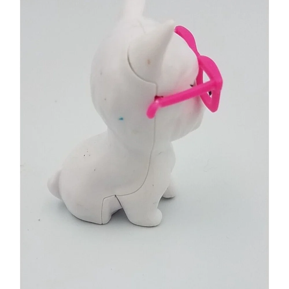 Barbie My Scene Puppy‎ Dog Toy Figure Pink Glasses Kids Pretend Play Pet Animal